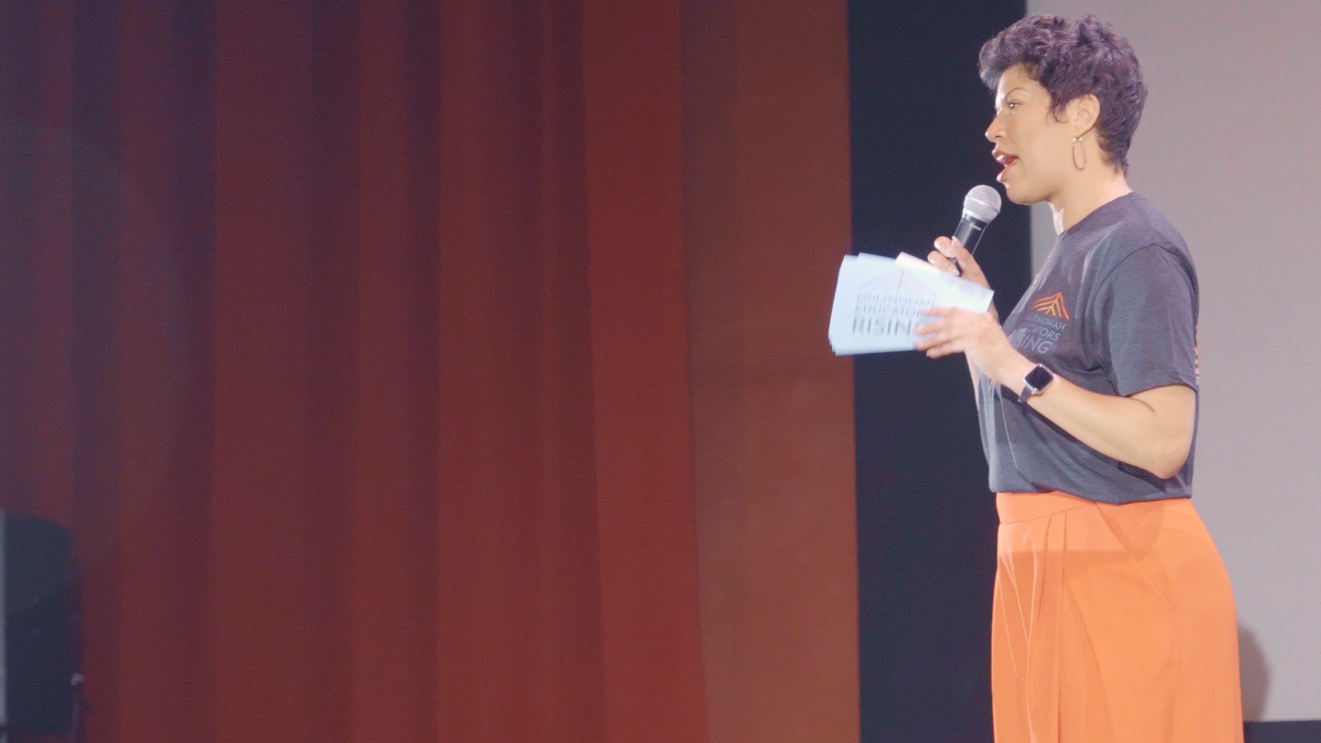 Jamila ‘Jae’ Rutherford Tai on stage